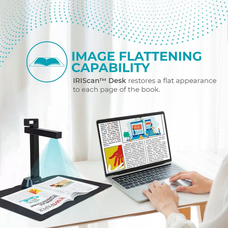 IRIScan Desk Scanner v6business: 13MP/21MP Visualizer, Portable